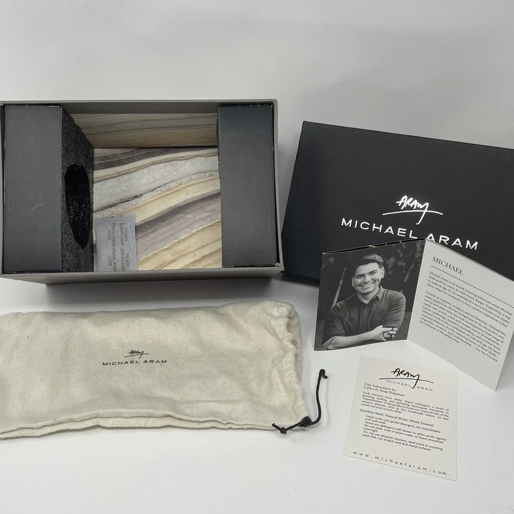 Michael Aram EMPTY BOX for REPLACEMENT / GIFT - 123238 Calla Lily Soap Dispenser